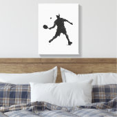 Pickleball Player Silhouette Sportdesign Leinwanddruck (Insitu (Schlafzimmer))