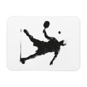 Pickleball Player Silhouette Sportdesign Magnet (Horizontal)