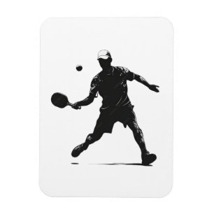 Pickleball Player Silhouette Sportdesign Magnet