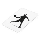 Pickleball Player Silhouette Sportdesign Magnet (Linke Seite)