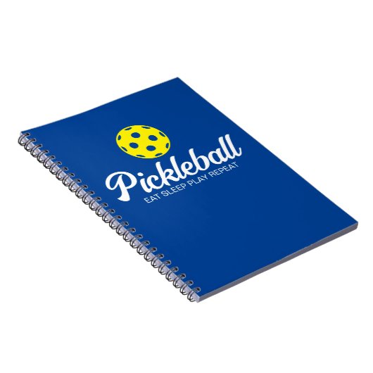 Pickleball Player Spiralnotebook mit lustigem Zita Notizblock (Rechte Seite)