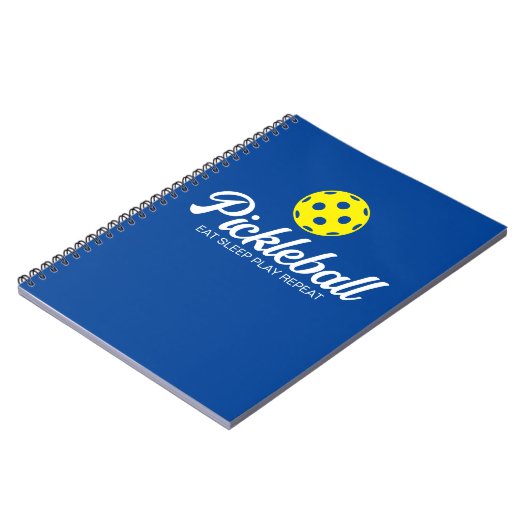 Pickleball Player Spiralnotebook mit lustigem Zita Notizblock (Linke Seite)
