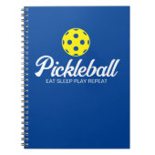 Pickleball Player Spiralnotebook mit lustigem Zita Notizblock (Vorderseite)