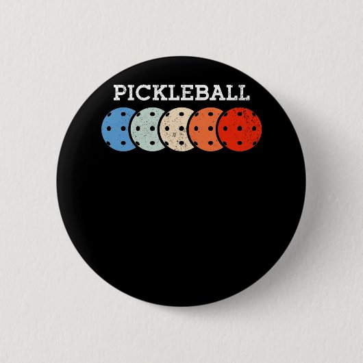 Pickleball Player Sports Lover Button (Vorderseite)