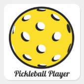 Pickleball Player Sticker Umschlag Aufkleber Tag (Vorderseite)