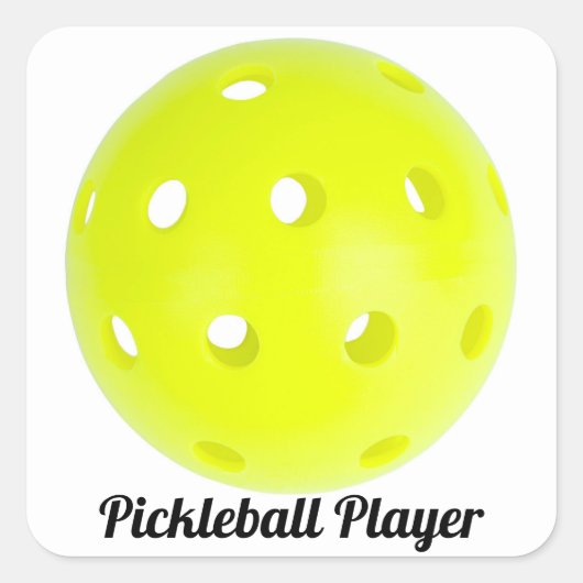Pickleball Player Sticker Umschlag Aufkleber Tag (Vorderseite)
