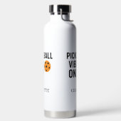 Pickleball Player vibes quotierter Name Trinkflasche (links)