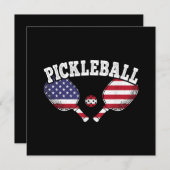 Pickleball Player Vintag Pickle Ball Liebe (Vorne/Hinten)