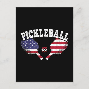 Pickleball Player Vintag Pickle Ball Liebe Begleitkarte