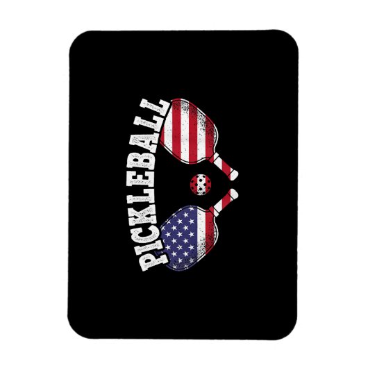Pickleball Player Vintag Pickle Ball Liebe Magnet (Vertikal)