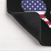 Pickleball Player Vintag Pickle Ball Liebe Mousepad (Ecke)