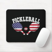 Pickleball Player Vintag Pickle Ball Liebe Mousepad (Mit Mouse)