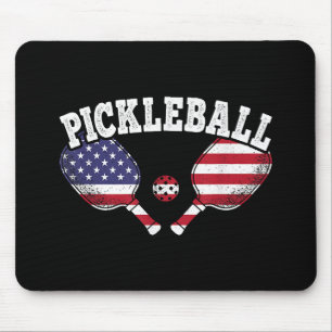 Pickleball Player Vintag Pickle Ball Liebe Mousepad