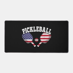 Pickleball Player Vintag Pickle Ball Liebe Schreibtischunterlage