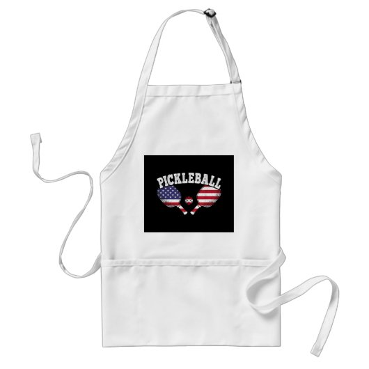 Pickleball Player Vintag Pickle Ball Liebe Schürze (Vorne)
