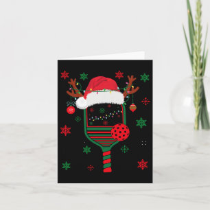 Pickleball Player Weihnachtsfeiertag Reindeer Xmas Karte