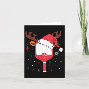 Pickleball Player Weihnachtsfeiertag Reindeer Xmas Karte