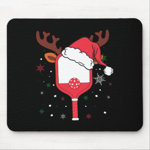Pickleball Player Weihnachtsfeiertag Reindeer Xmas Mousepad