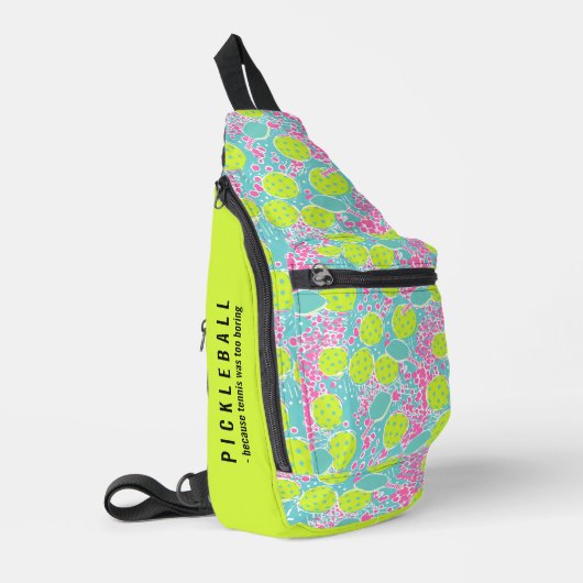 Pickleball Playful Bliss Crossbody Bag (Linke Seite)