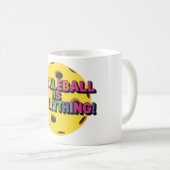 Pickleball-Pokal-Design Kaffeetasse (VorderseiteRechts)