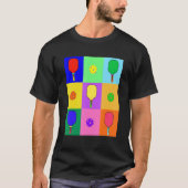 Pickleball Pop Art T-Shirt (Vorderseite)