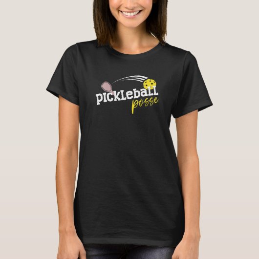 PICKLEBALL POSSE FUNNY PICKLRBELL QUOTE BICKLEBELL T-Shirt (Vorderseite)