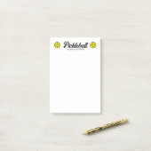 Pickleball Post-it®-Notes-Block mit Logo Post-it Klebezettel (Auf Schreibtisch)