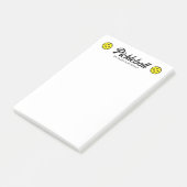 Pickleball Post-it®-Notes-Block mit Logo Post-it Klebezettel (angewinkelt)