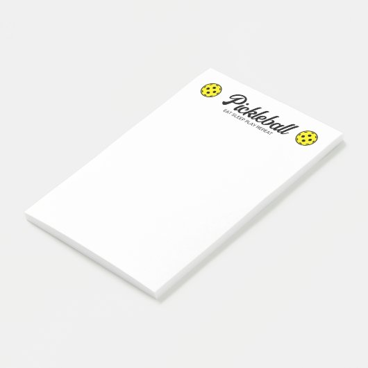 Pickleball Post-it®-Notes-Block mit Logo Post-it Klebezettel (angewinkelt)