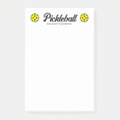 Pickleball Post-it®-Notes-Block mit Logo Post-it Klebezettel (Vorderseite)