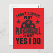 Pickleball Postkarte (Vorne/Hinten)