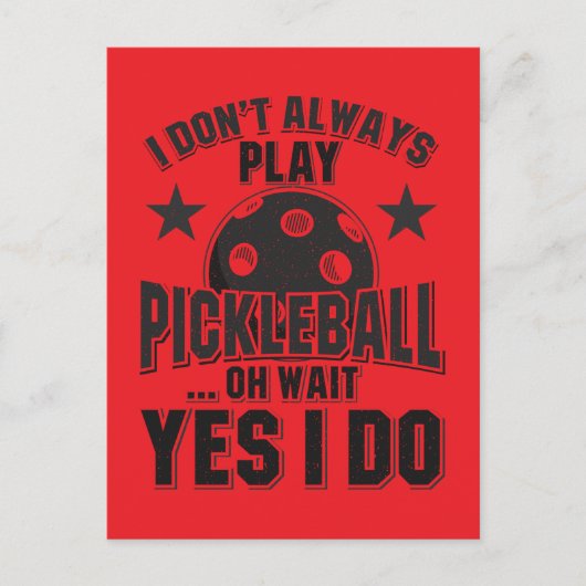 Pickleball Postkarte (Vorderseite)