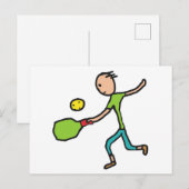 Pickleball Postkarte (Vorne/Hinten)