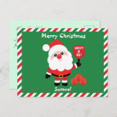 Pickleball 🎅 postkarte (Vorne/Hinten)