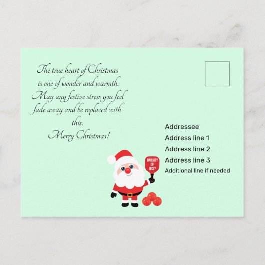 Pickleball 🎅 postkarte (Rückseite)
