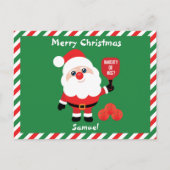 Pickleball 🎅 postkarte (Vorderseite)