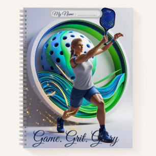 Pickleball Power Smash - Energie in Bewegung Notizblock