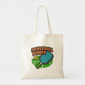Pickleball Power Tote | Funny Sports Bag for Playe Tragetasche (Vorne)