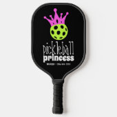 Pickleball Princess Bright Neon Personalisiert Pickleball Schläger (Rückseite)