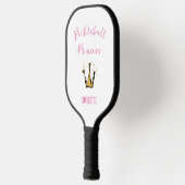 Pickleball Princess Gold Glitzer Individuelle Name Schläger (Links)
