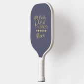 Pickleball Princess Gray Gold Individuelle Name El Schläger (Links)