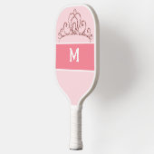 Pickleball Princess Mit Monogramm Pink Schläger (Links)