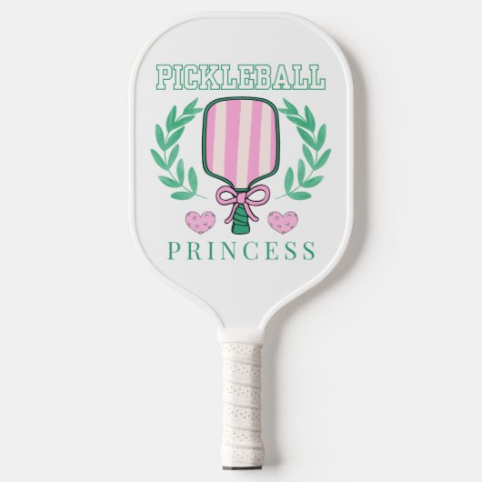 Pickleball Princess Niedlich Pink Paddle (Vorderseite)