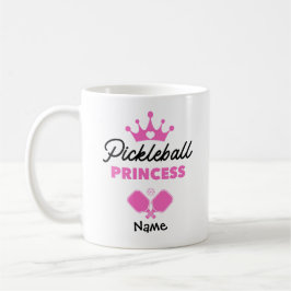 Pickleball Princess Pink Personalisiert Kaffeetasse