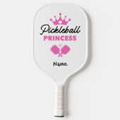 Pickleball Princess Pink Personalisiert Schläger (Rückseite)
