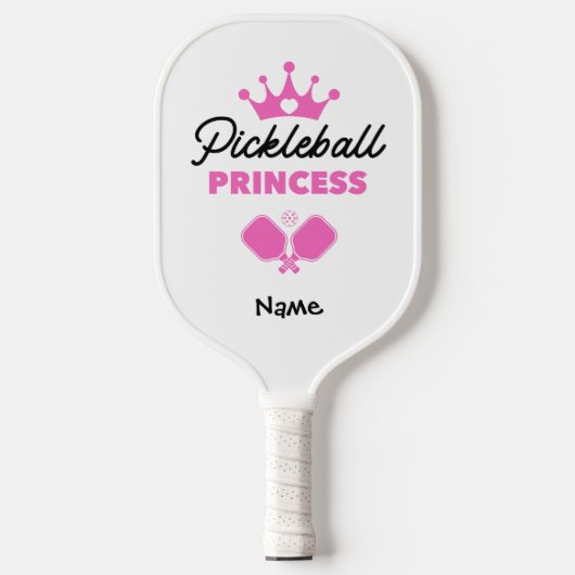 Pickleball Princess Pink Personalisiert Schläger (Vorderseite)