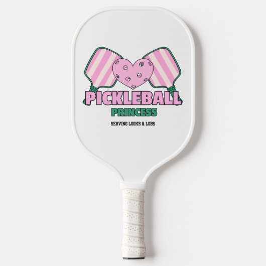 Pickleball Princess Serving Looks & Lobs Schläger (Vorderseite)