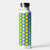 Pickleball Print Yellow and Blue Trinkflasche (Rechts)