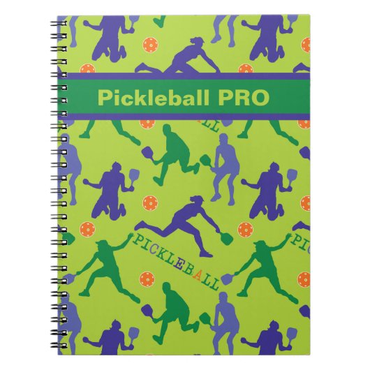 💚 🎾 Pickleball PRO - benutzerdefinierter Text Notizblock (Vorderseite)