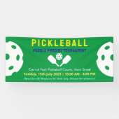 Pickleball Pro Blue Court Classic Turnier Banner (Horizontal)